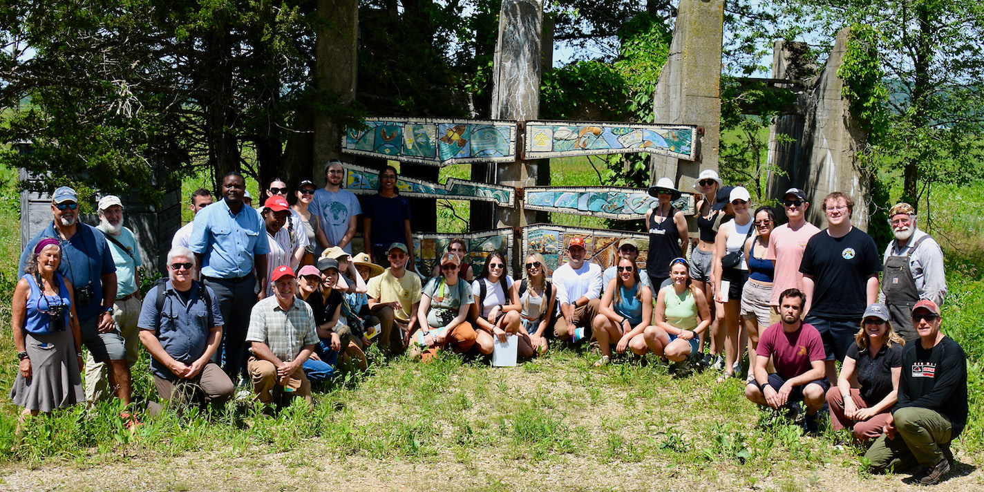 Students pose for a picture